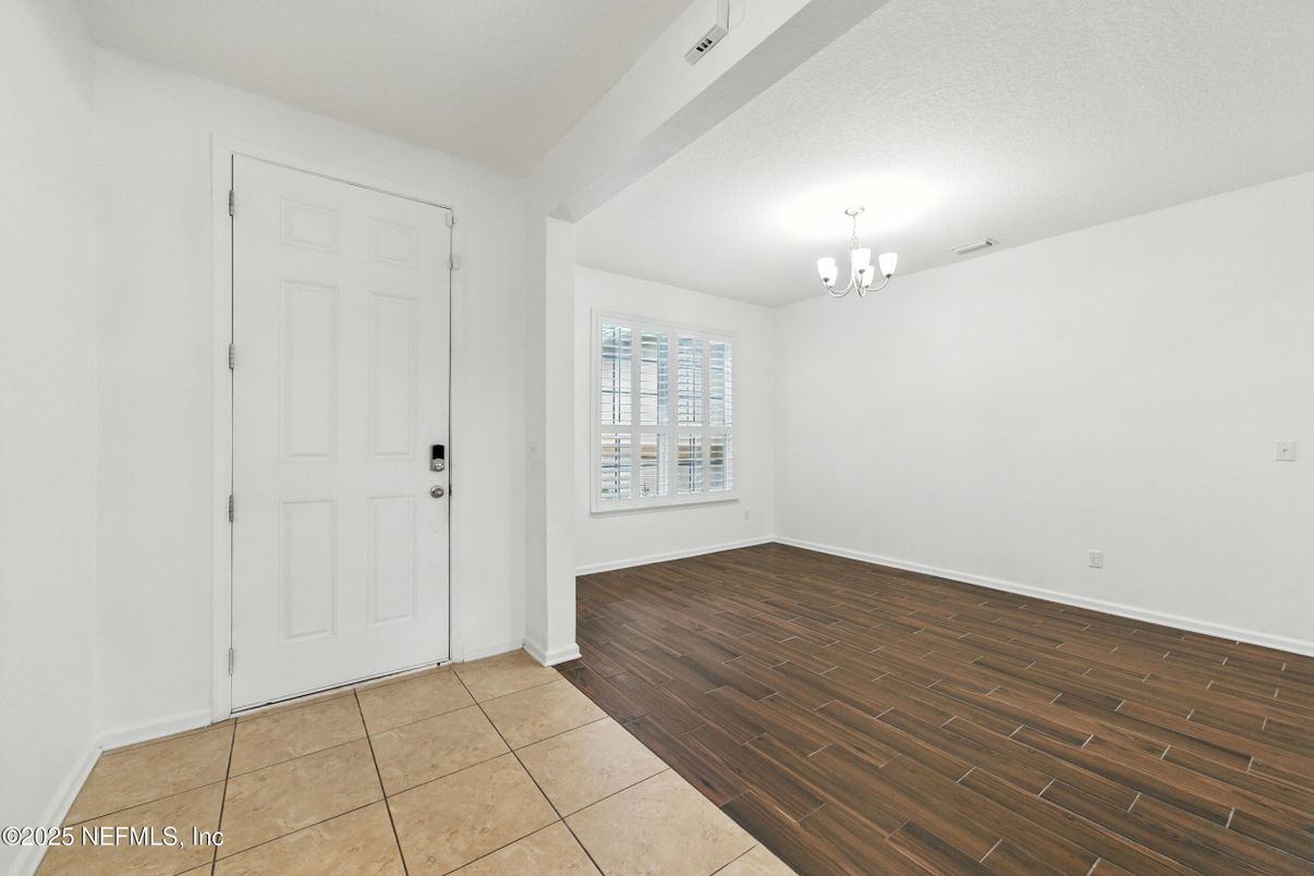 Chandelier, Empty room, Interior, Wood Texture Flooring