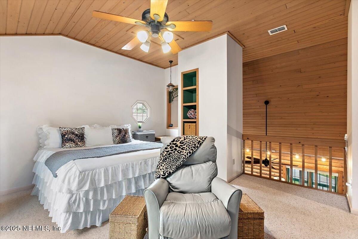 Bedroom, Interior, Wooden Ceilings, Wooden Walls