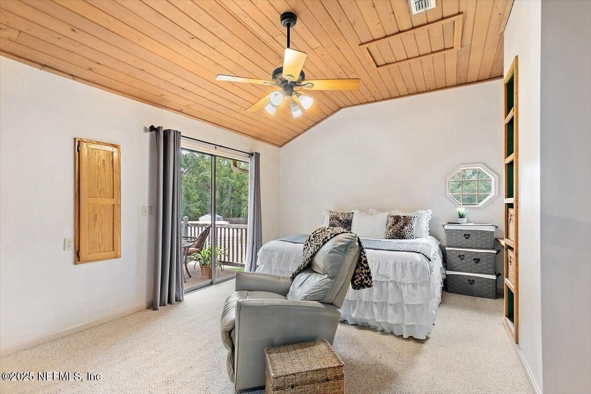 Bedroom, Interior, Wooden Ceilings