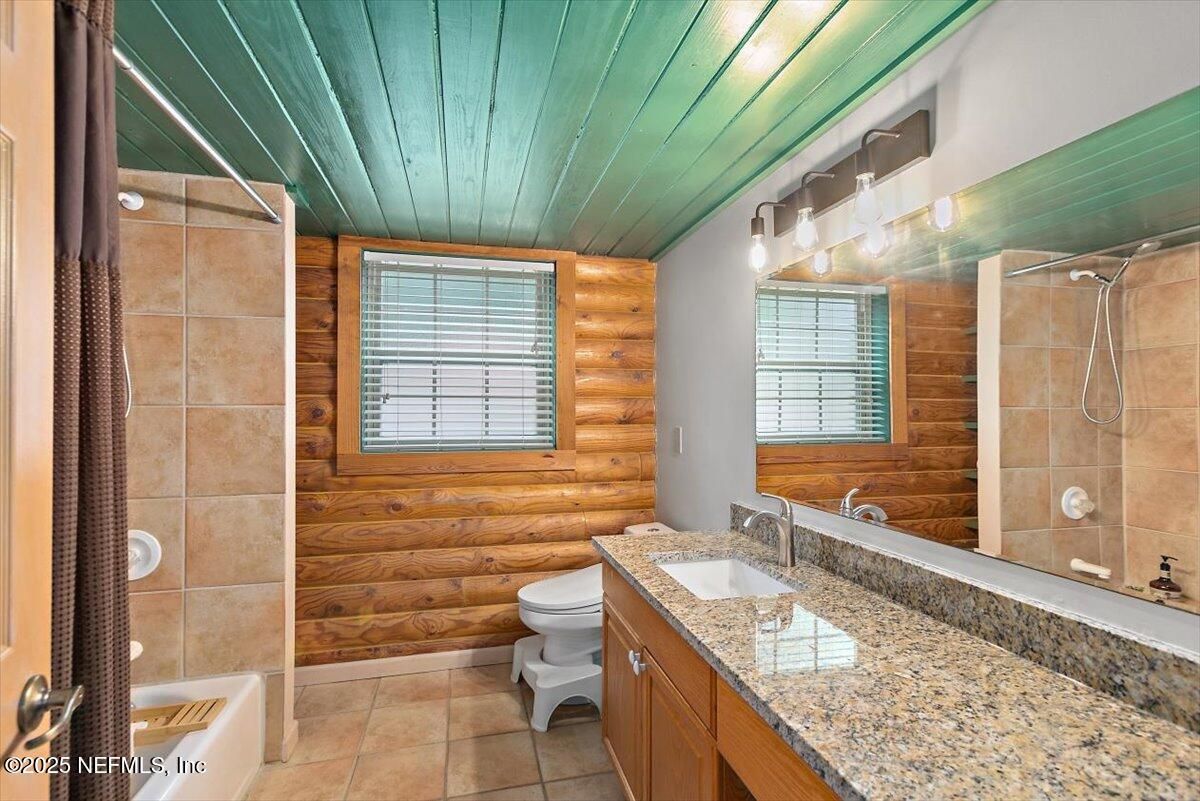 Bathroom, Interior, Wooden Walls