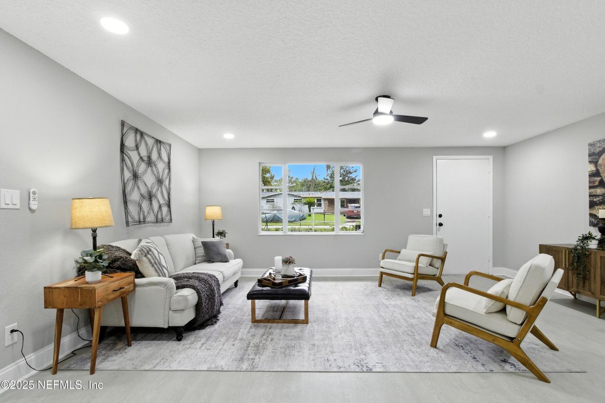 Interior, Living room, Recessed Lighting