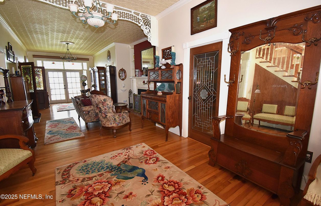 Chandelier, Interior, Wood Texture Flooring
