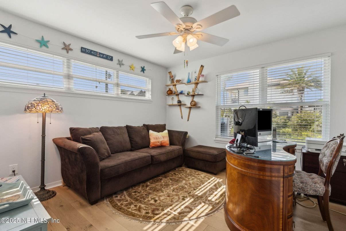 Home Office, Interior, Wood Texture Flooring