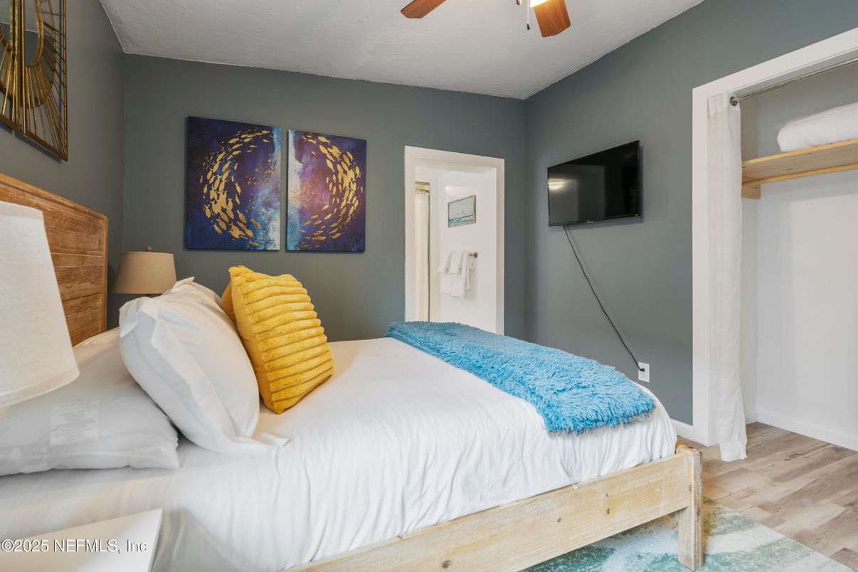 Bedroom, Interior, Wood Texture Flooring