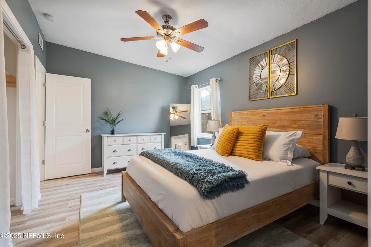 Bedroom, Interior, Wood Texture Flooring