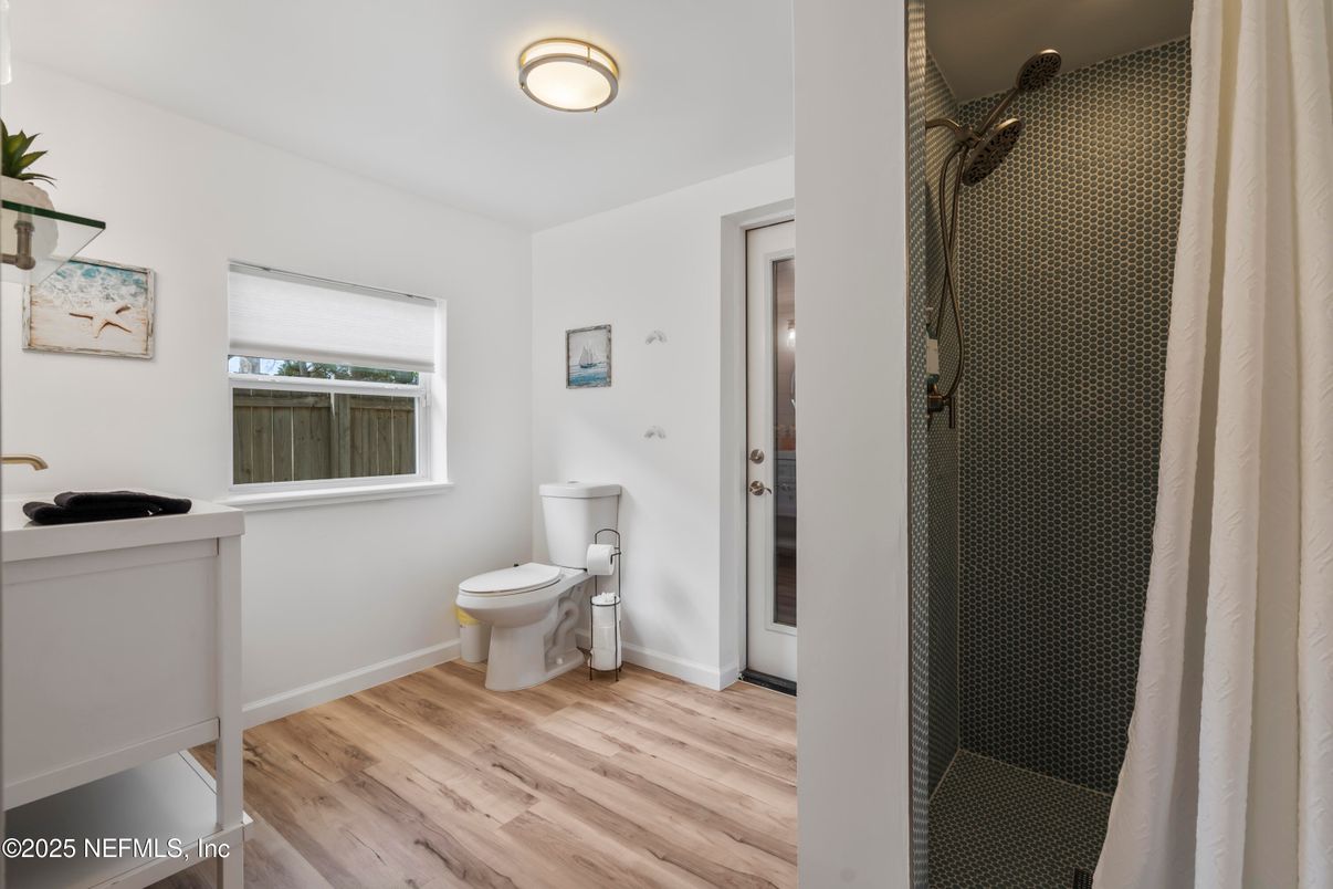 Bathroom, Interior, Wood Texture Flooring
