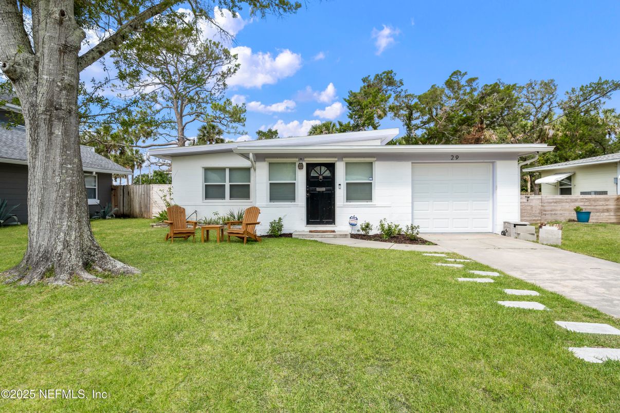 Attached, Backyard, Exterior, Facade, Ranch