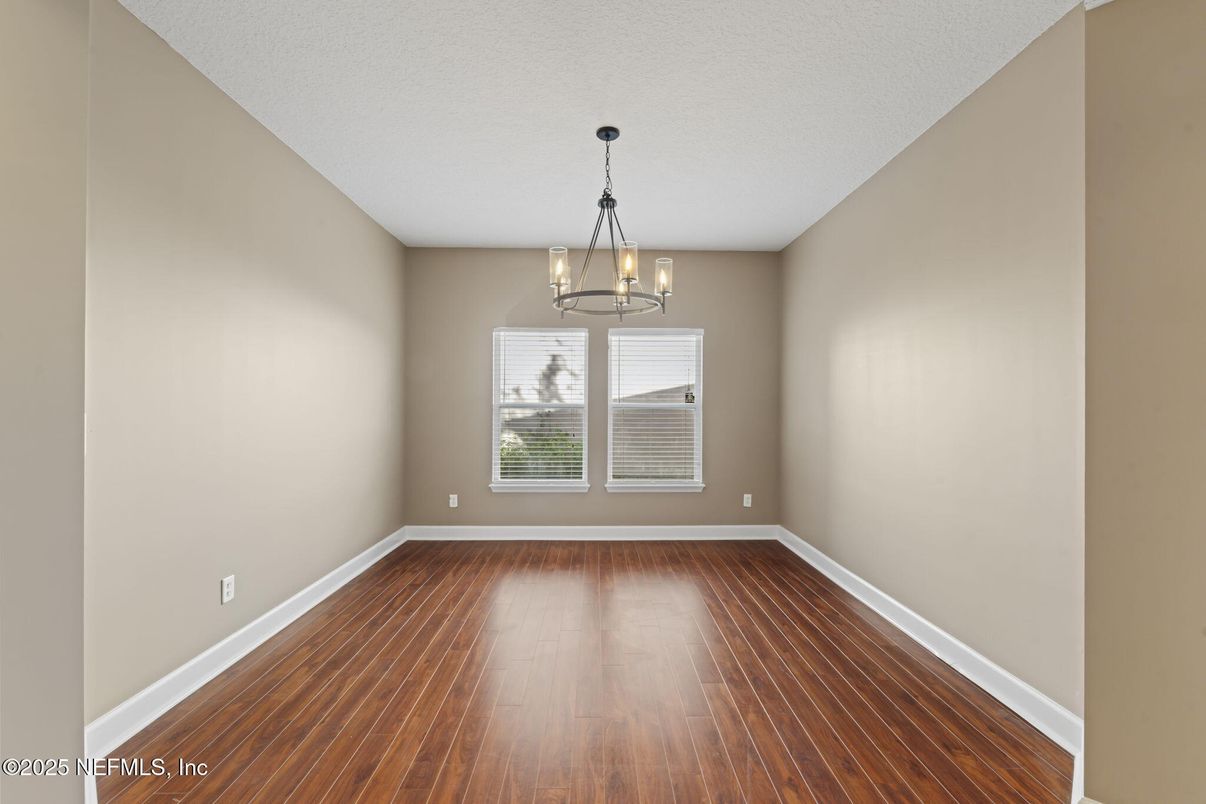 Chandelier, Empty room, Interior, Wood Texture Flooring