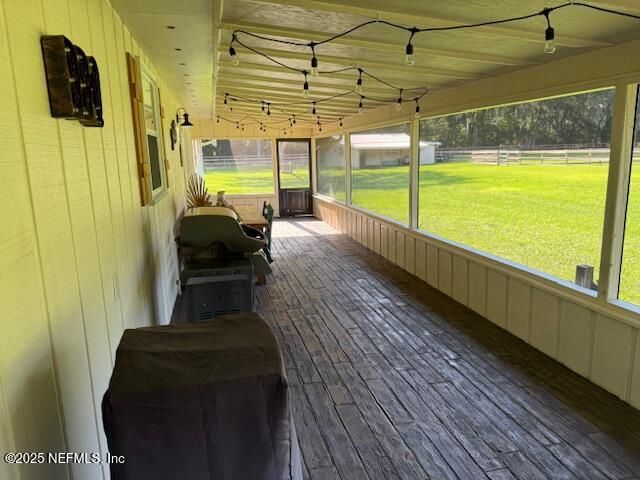 Interior, Sun Room, Wood Texture Flooring
