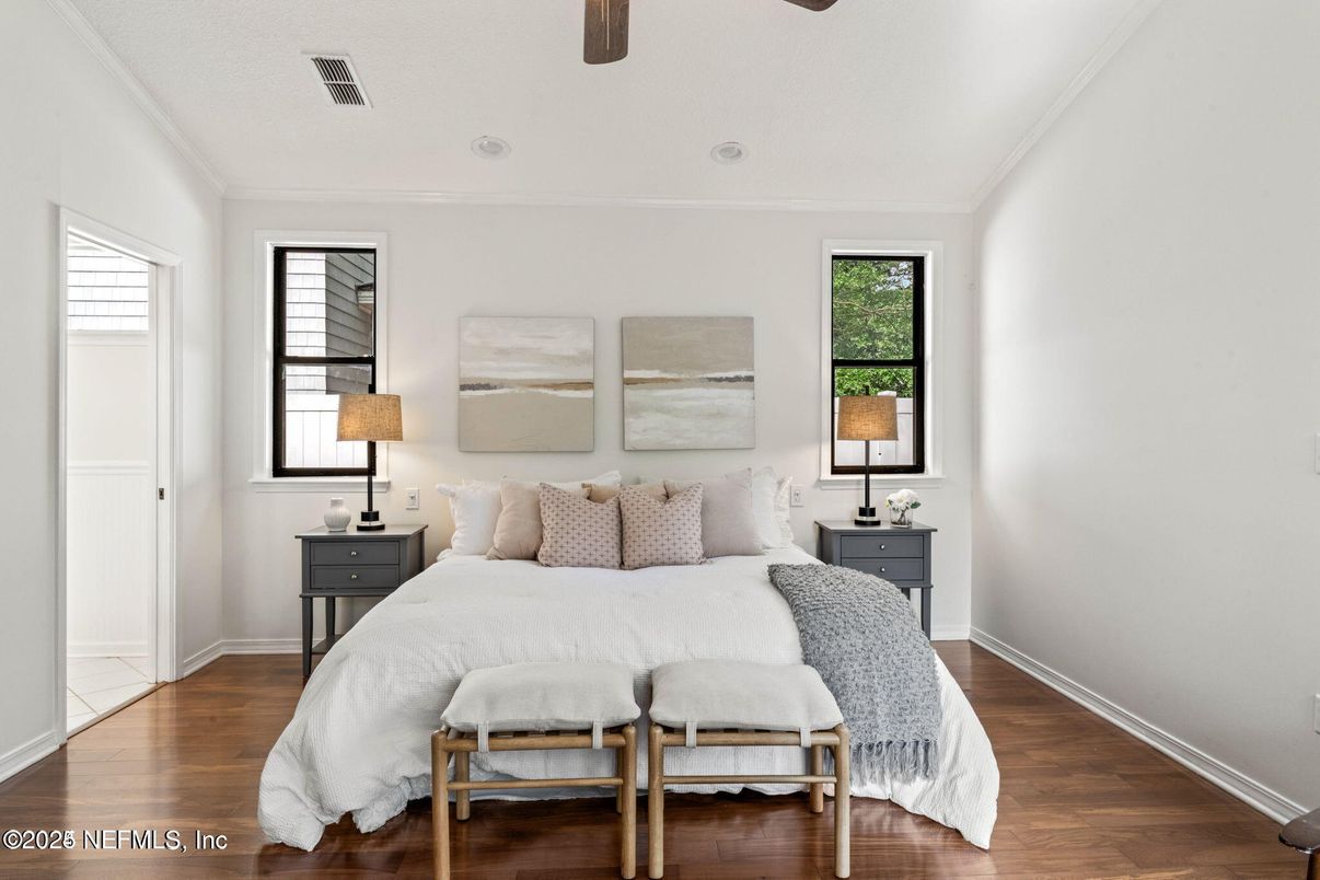 Bedroom, Interior, Wood Texture Flooring