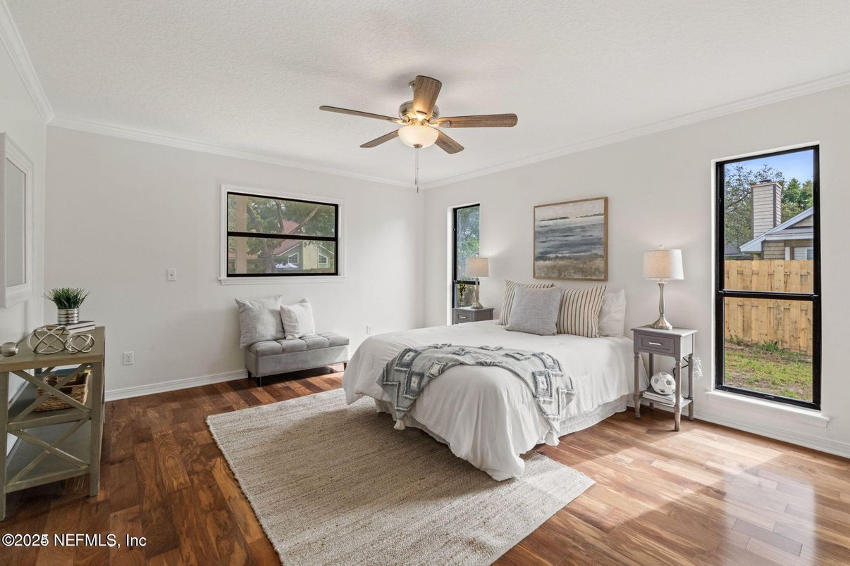 Bedroom, Interior, Wood Texture Flooring