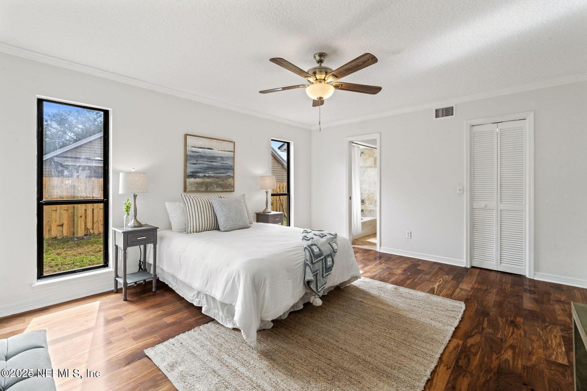 Bedroom, Interior, Wood Texture Flooring
