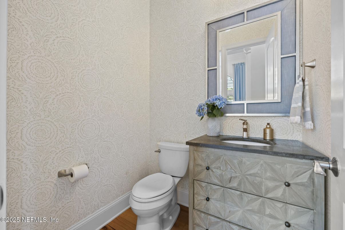 Bathroom, Interior, Wood Texture Flooring