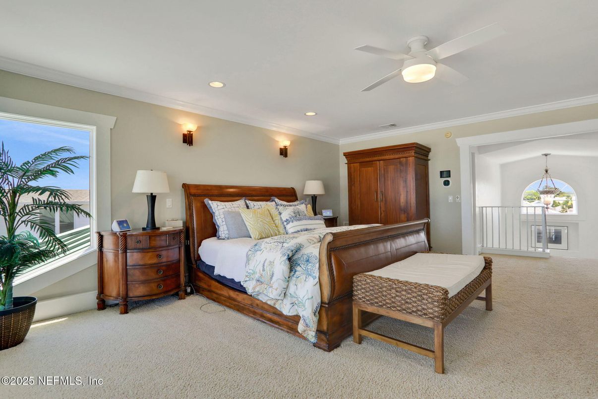 Bedroom, Interior, Recessed Lighting