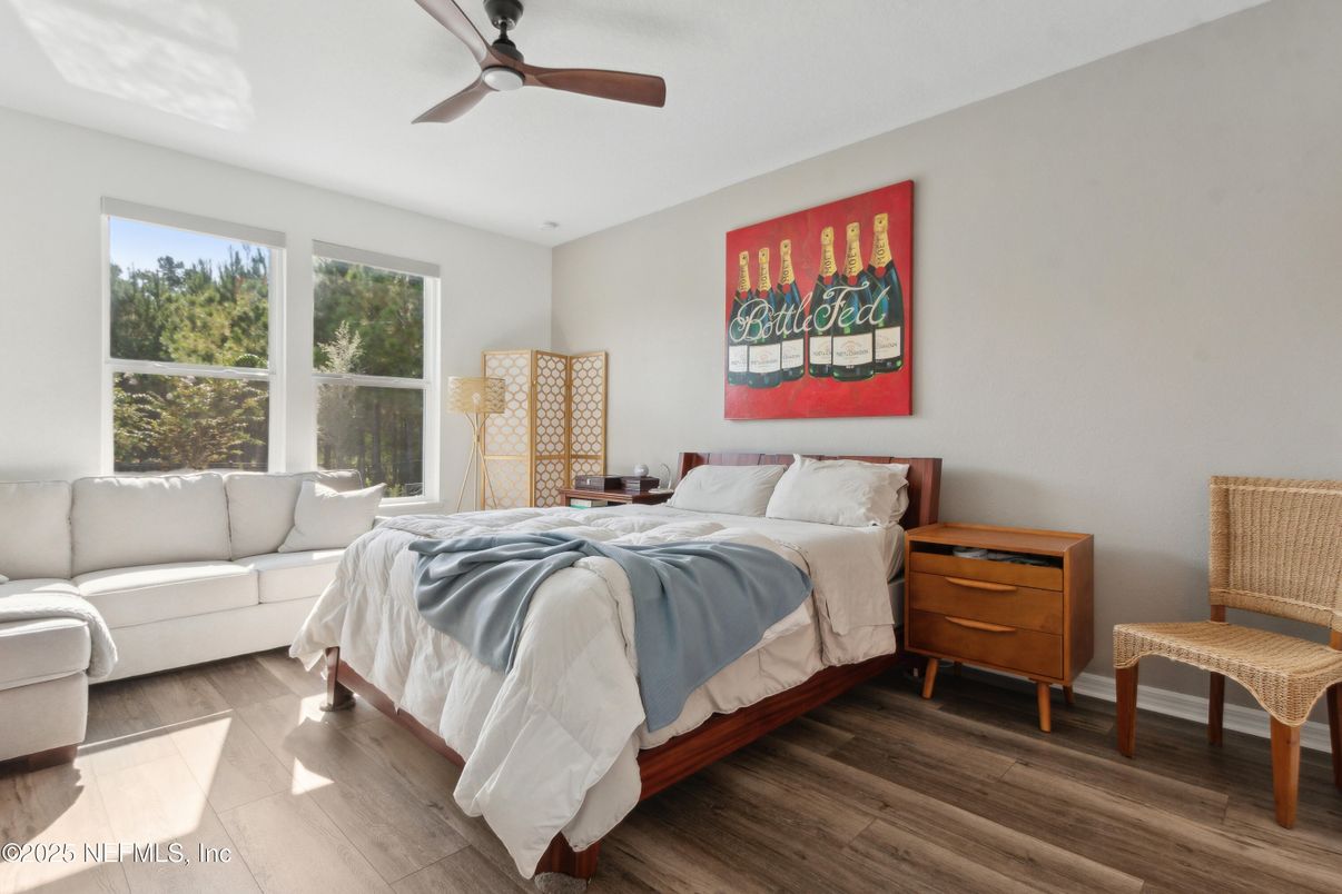 Bedroom, Interior, Wood Texture Flooring
