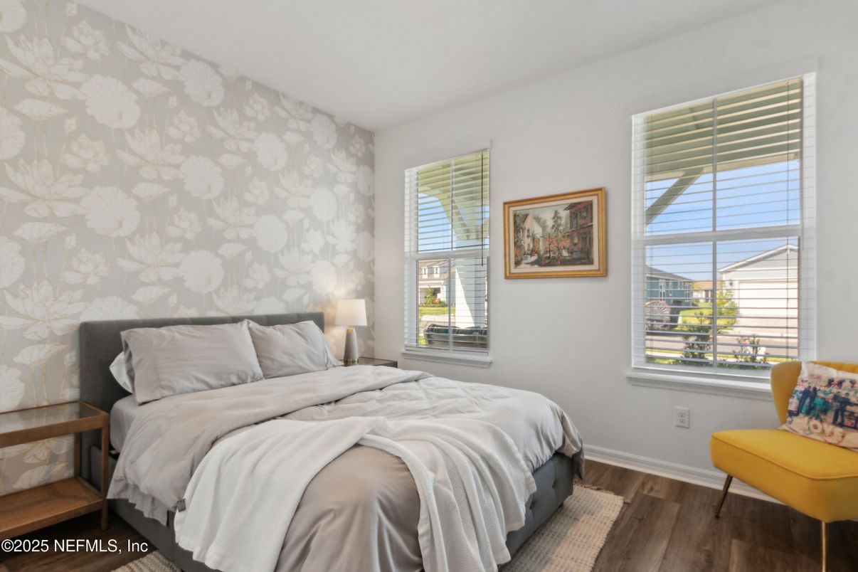 Bedroom, Interior, Wood Texture Flooring