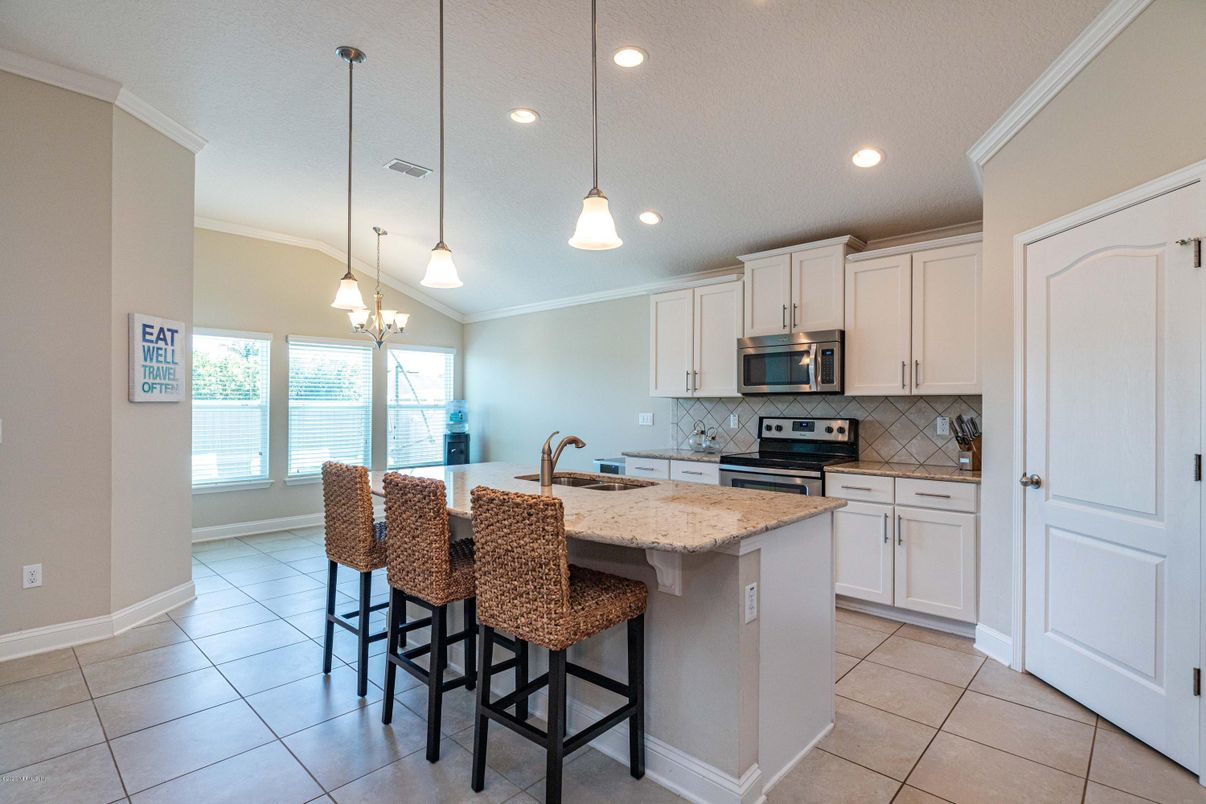 Interior, Kitchen, Pendant Lights, Recessed Lighting