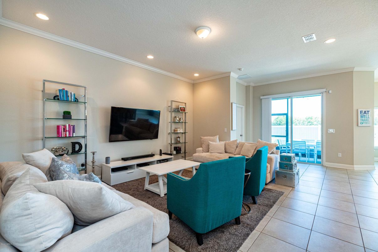 Interior, Living room, Recessed Lighting