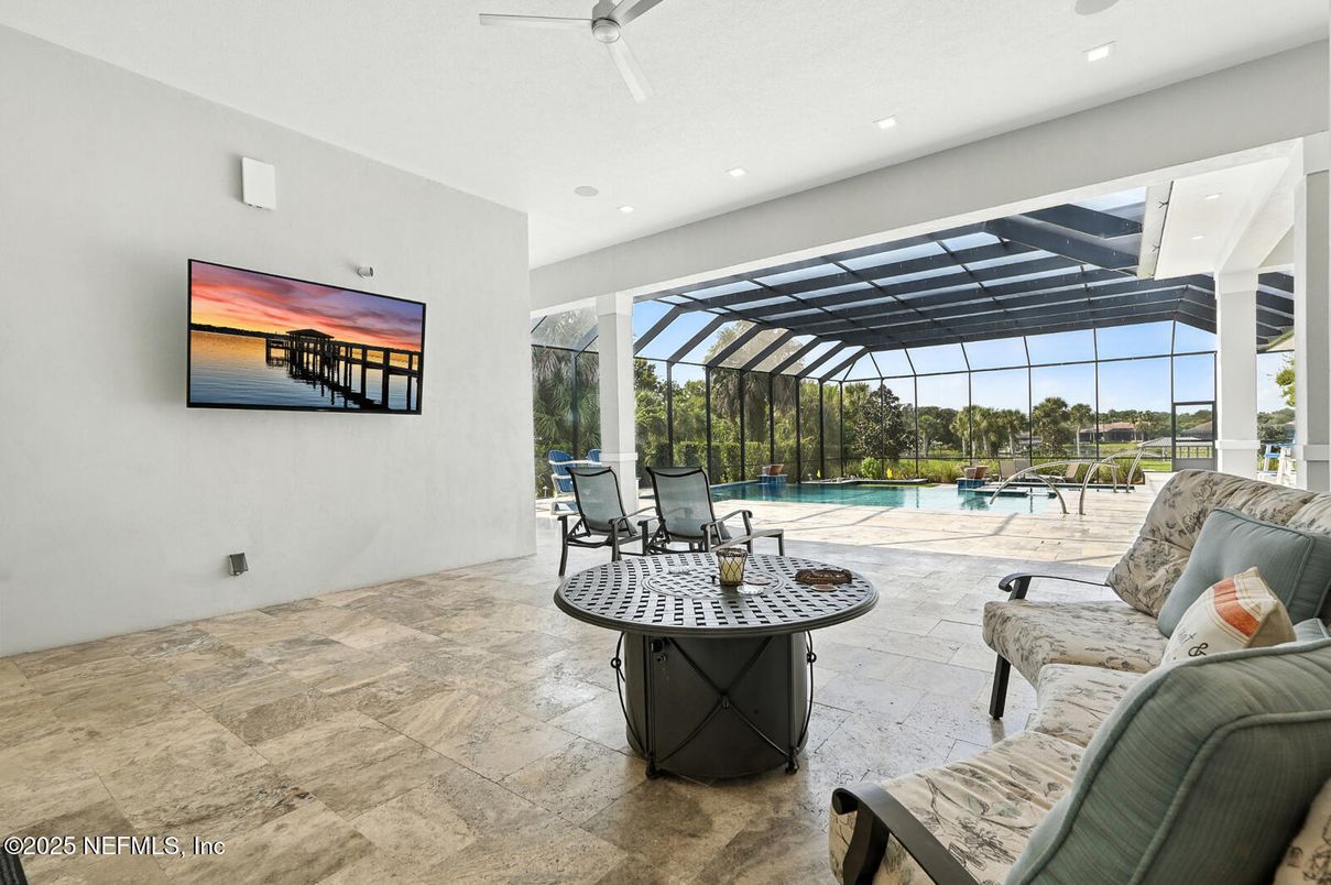 Glass Ceilings, Interior, Pool, Recessed Lighting, Sun Room