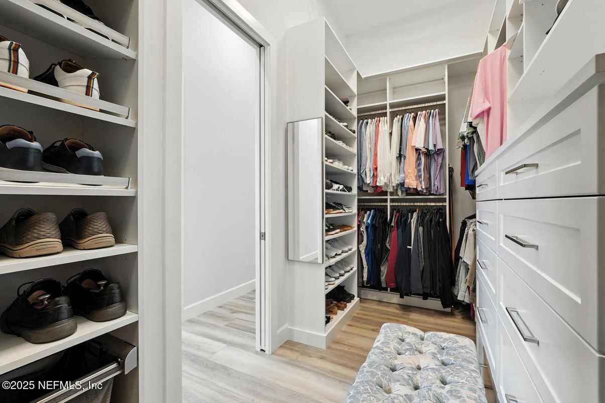 Interior, Walk-in Closets, Wood Texture Flooring