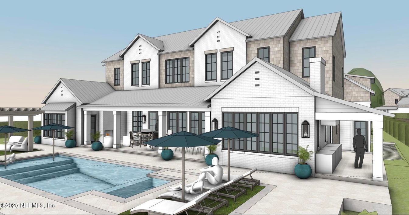 Exterior, Facade, Pool, Farmhouse