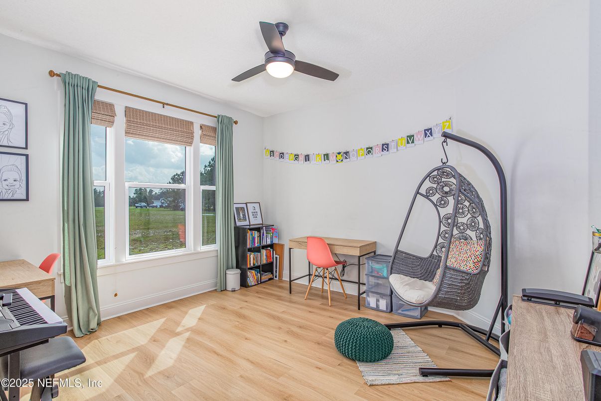 Home Office, Interior, Wood Texture Flooring