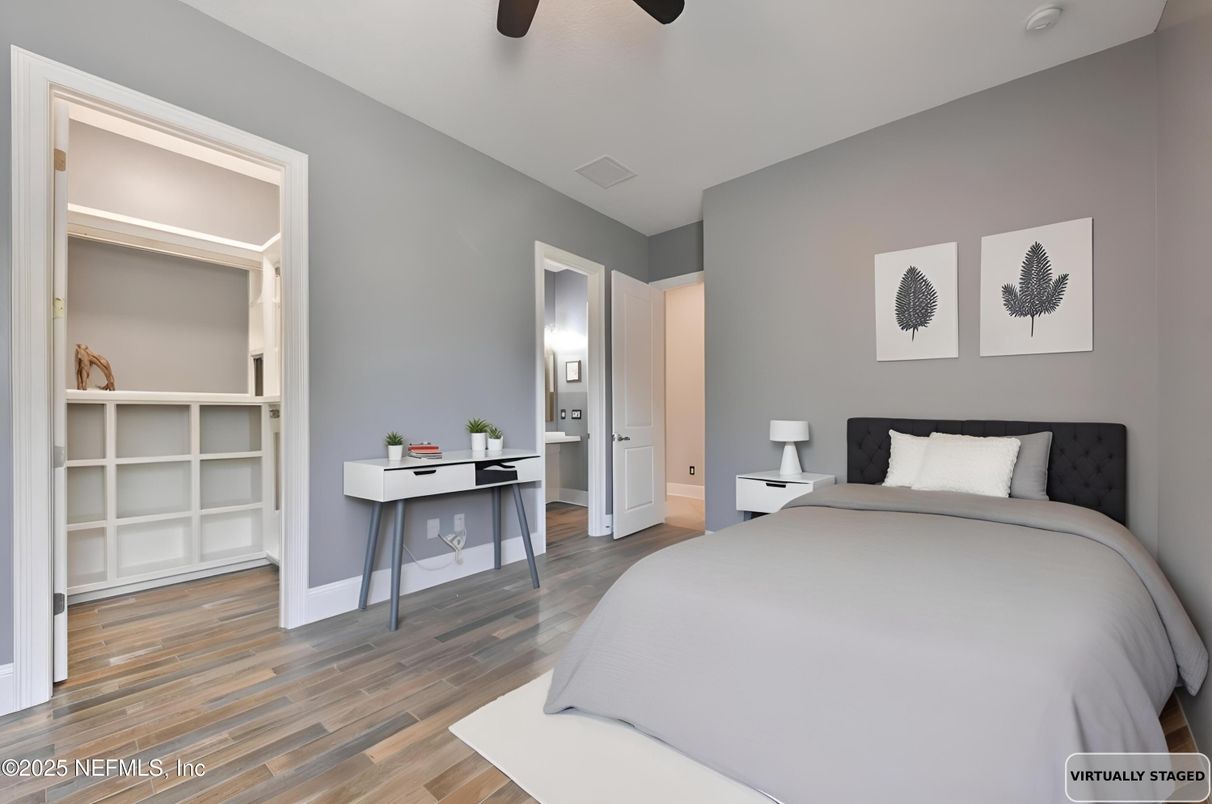 Bedroom, Interior, Wood Texture Flooring