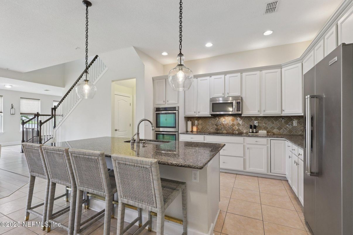 Interior, Kitchen, Pendant Lights, Recessed Lighting, Stainless Steel Appliances