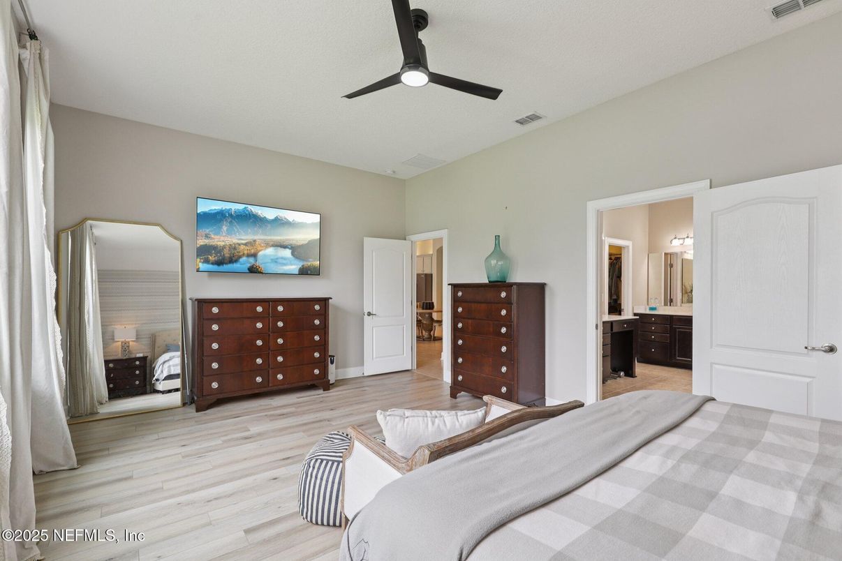 Bedroom, Interior, Wood Texture Flooring
