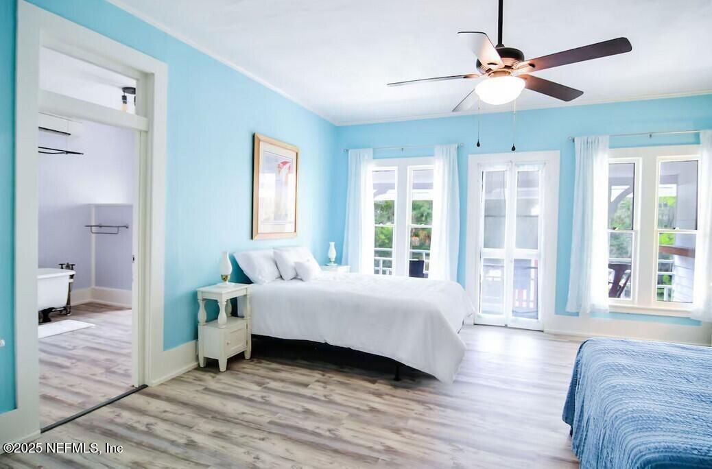 Bedroom, Interior, Wood Texture Flooring