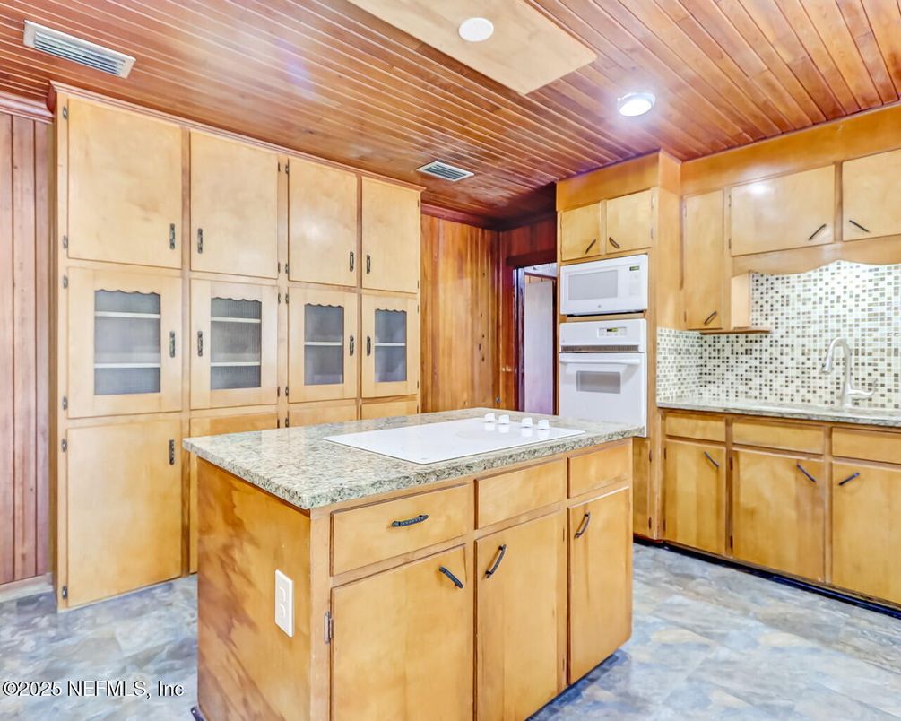 Interior, Kitchen, Recessed Lighting, Wooden Ceilings