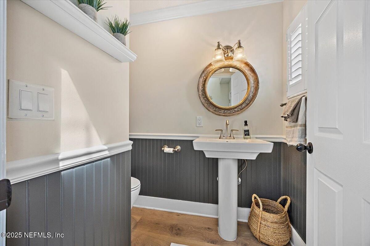 Bathroom, Interior, Wood Texture Flooring