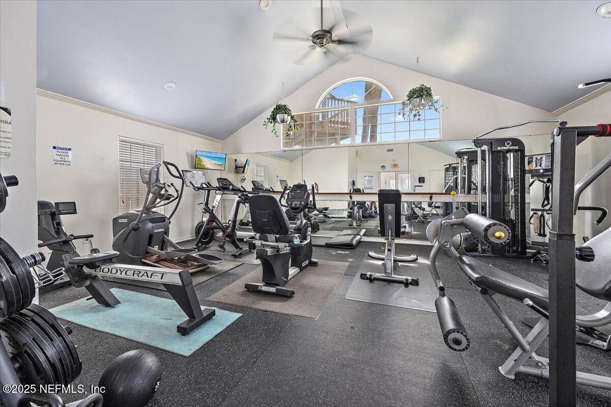 Fitness Equipment, Gym, Interior, Recessed Lighting