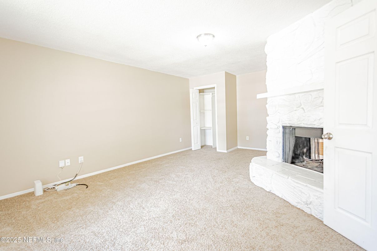 Empty room, Fireplace, Interior