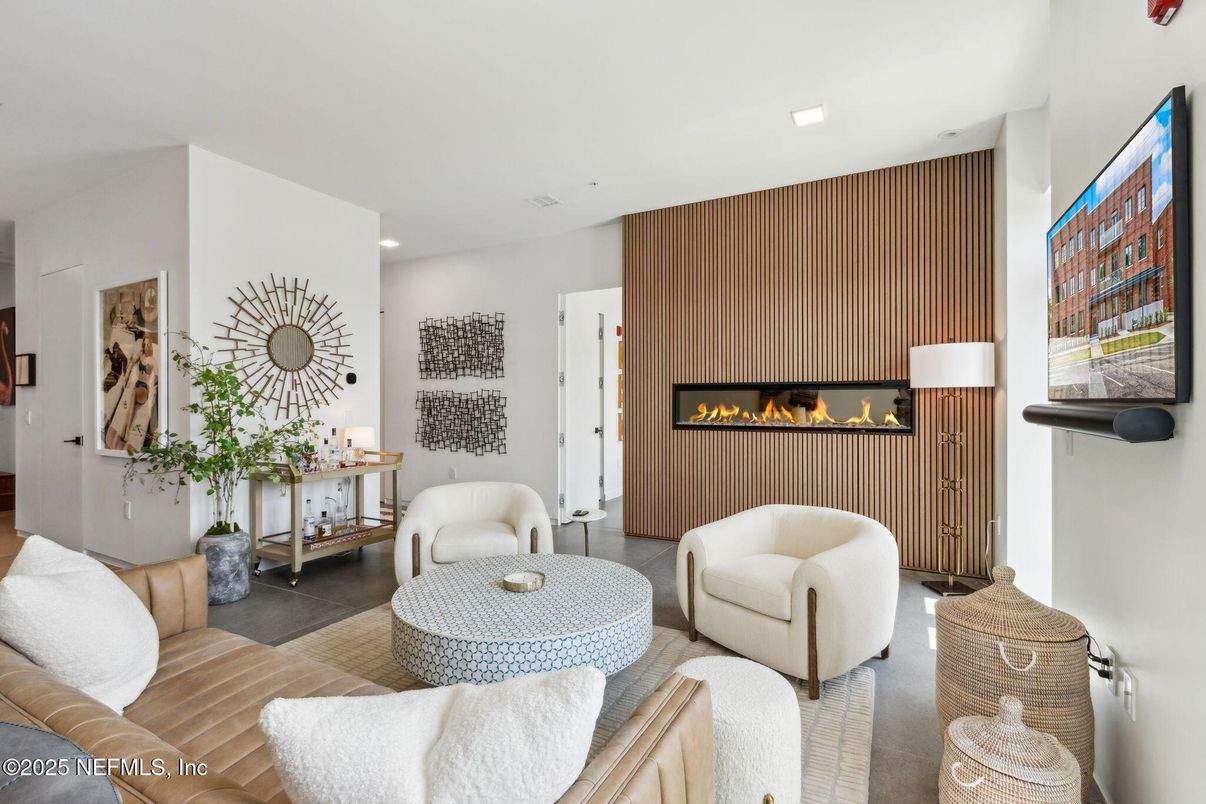 Interior, Living room, Recessed Lighting
