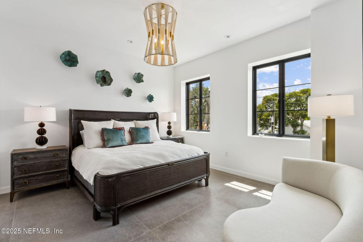 Bedroom, Interior, Recessed Lighting