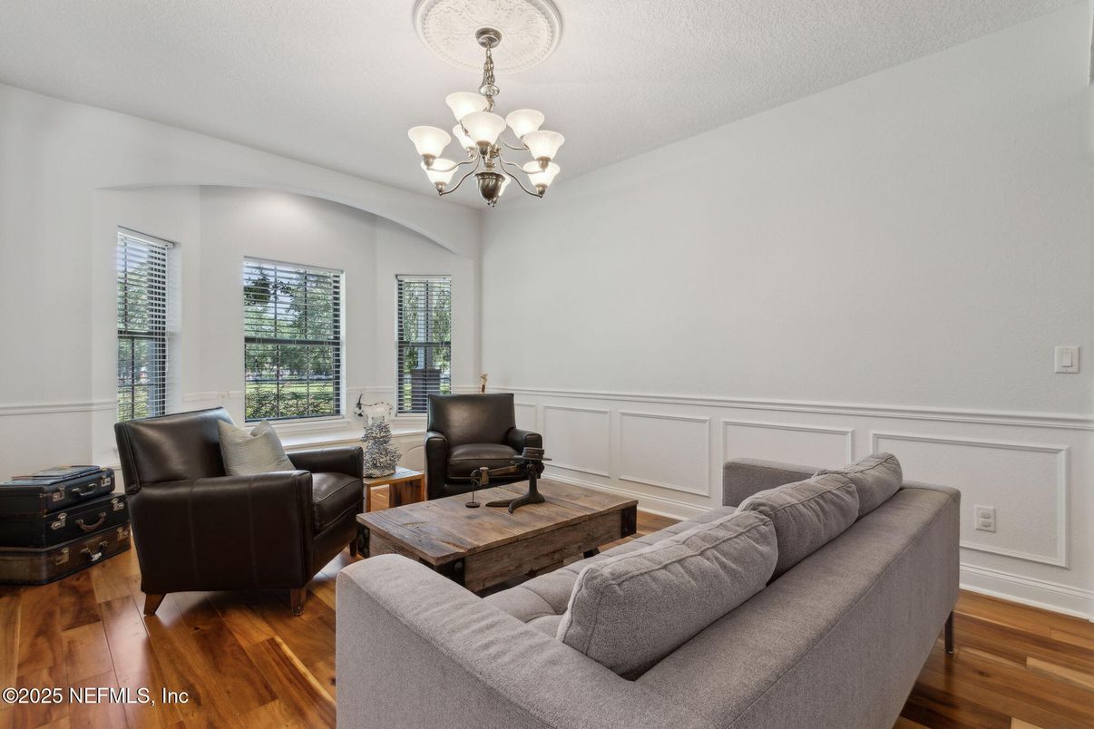 Chandelier, Interior, Living room, Wood Texture Flooring