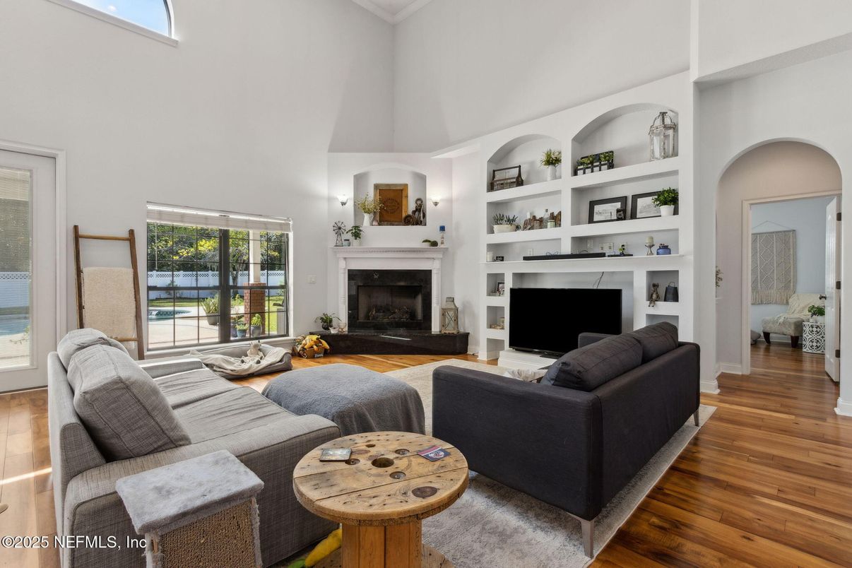 Fireplace, Interior, Living room, Wood Texture Flooring