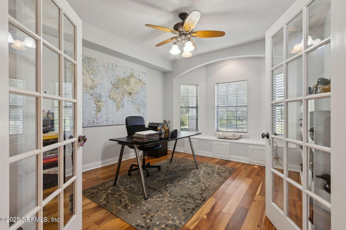 Home Office, Interior, Wood Texture Flooring