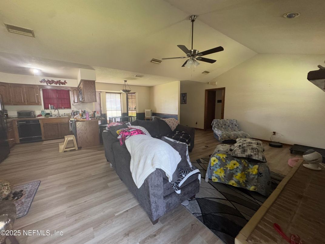 Bedroom, Dining room, Interior, Kitchen, Living room, Wood Texture Flooring