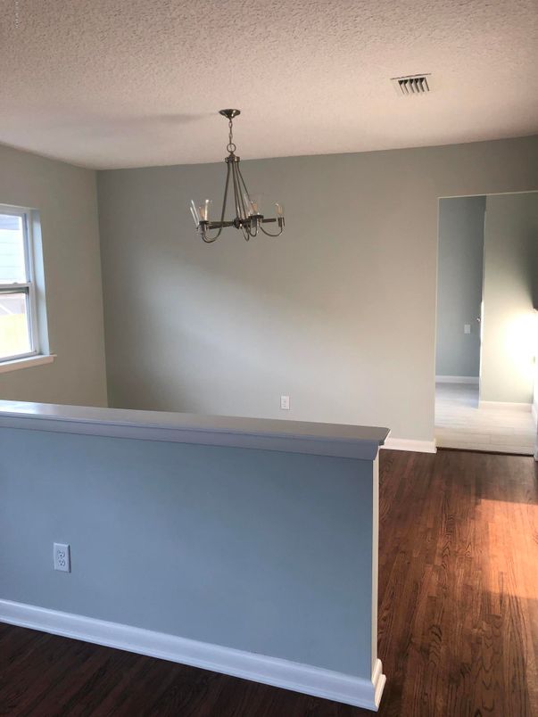 Chandelier, Empty room, Interior, Wood Texture Flooring