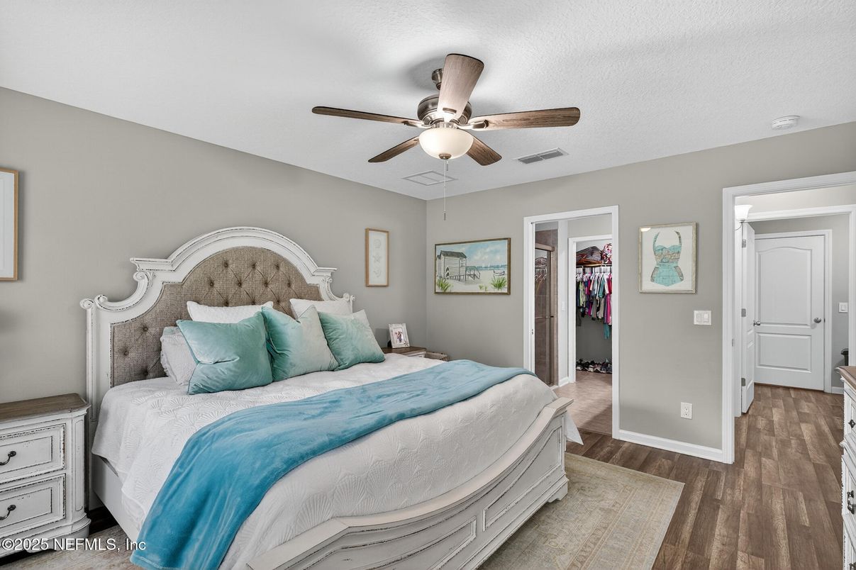 Bedroom, Interior, Wood Texture Flooring