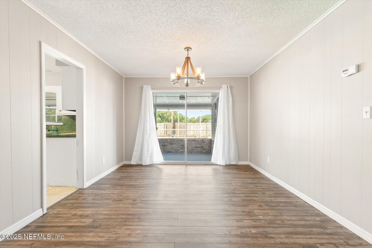 Chandelier, Empty room, Interior, Wood Texture Flooring