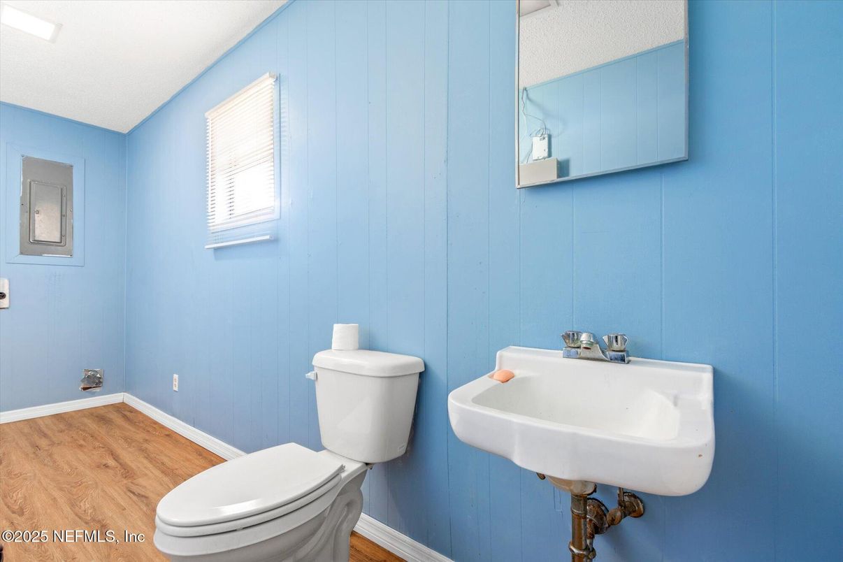 Bathroom, Interior, Wood Texture Flooring