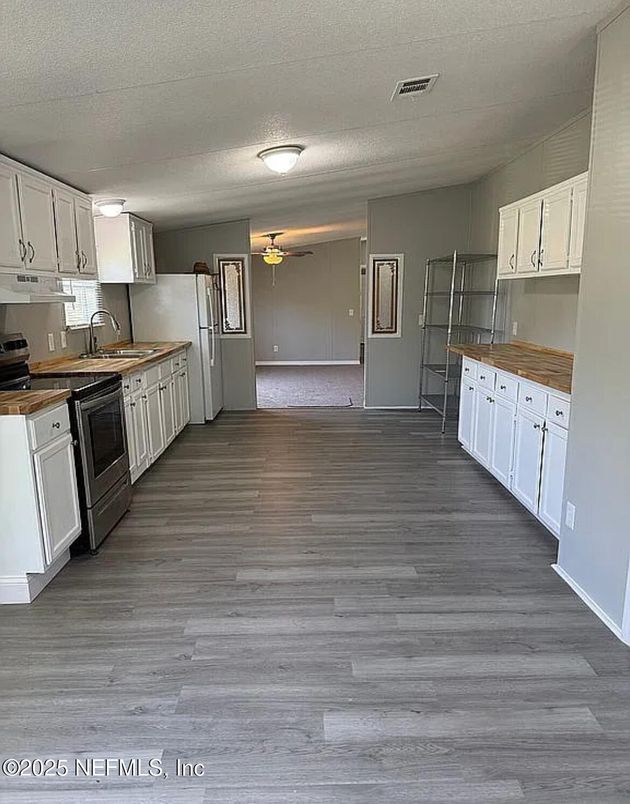 Interior, Kitchen, Wood Texture Flooring