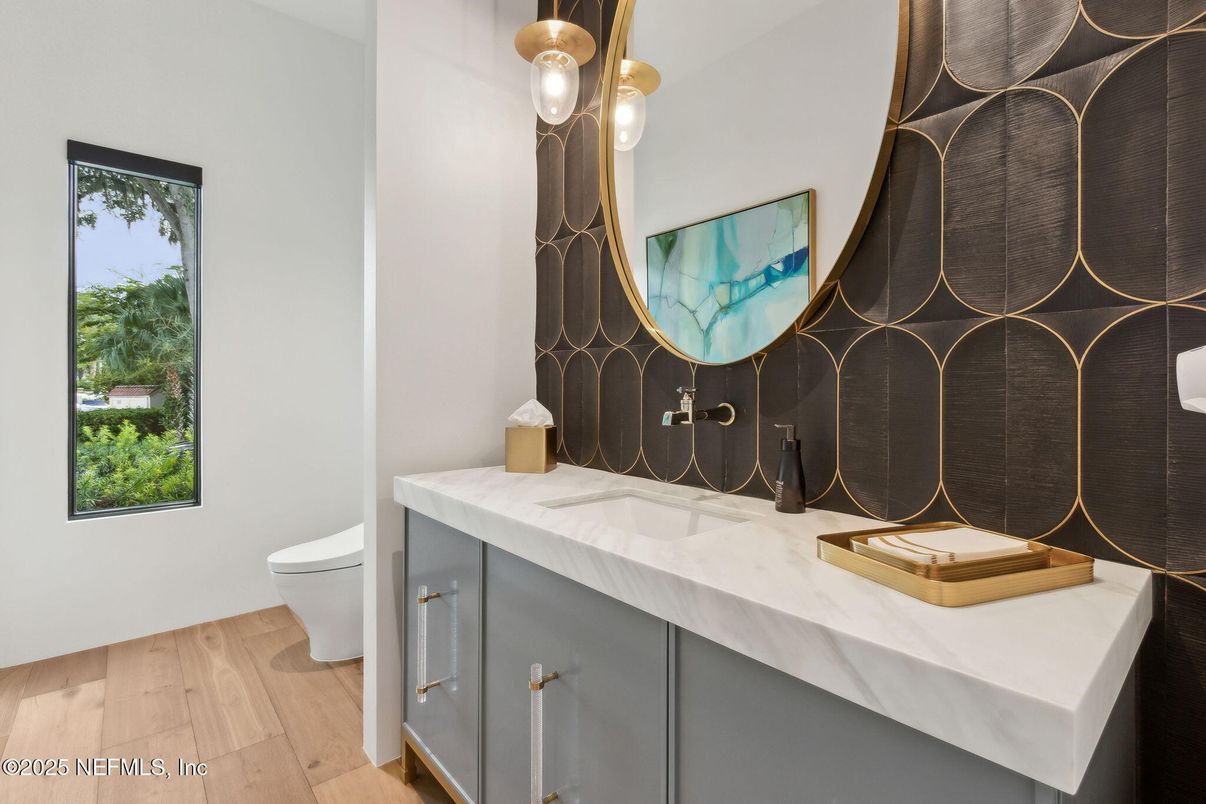 Bathroom, Interior, Wood Texture Flooring