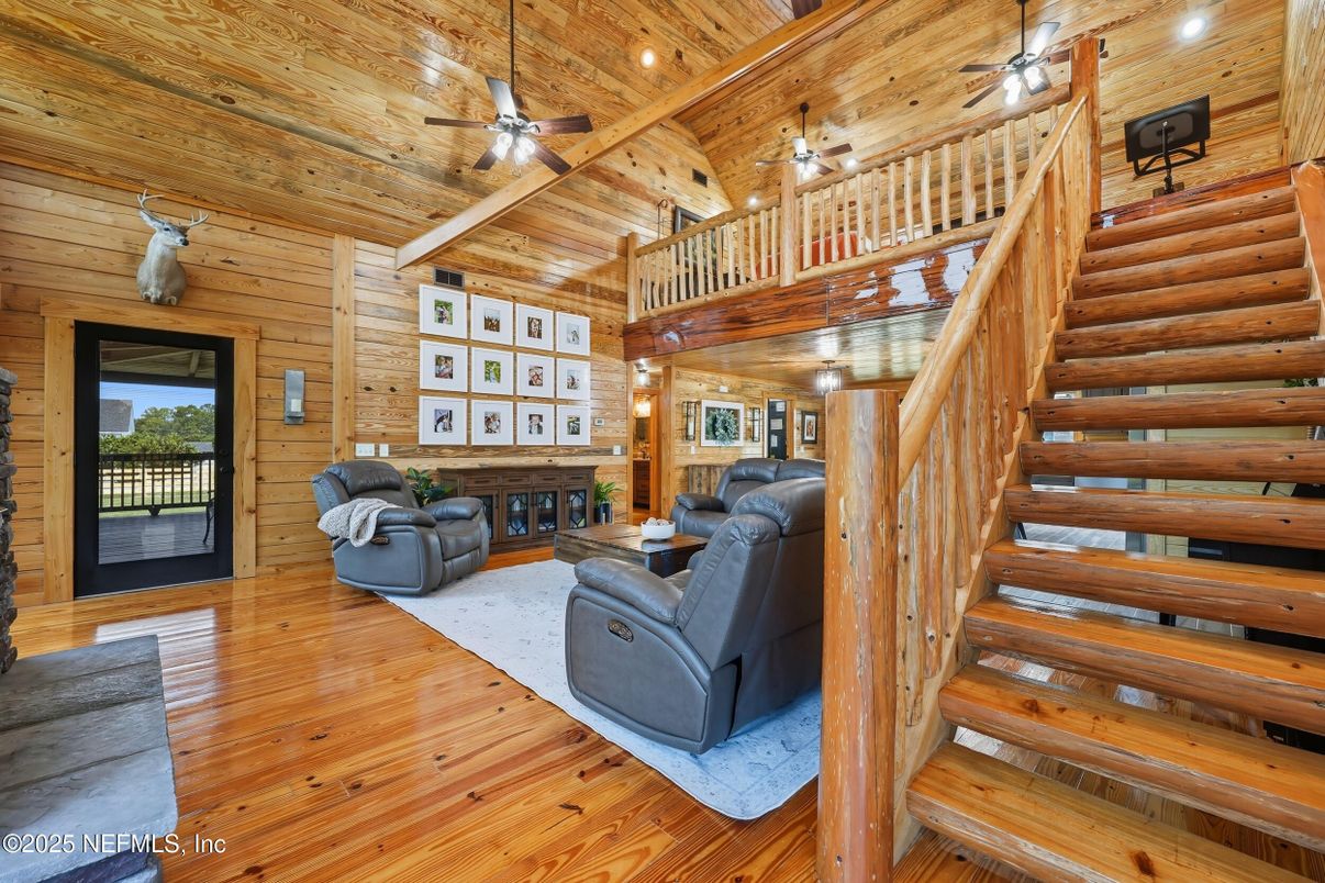 Interior, Recessed Lighting, Wooden Ceilings, Wood Texture Flooring, Wooden Walls