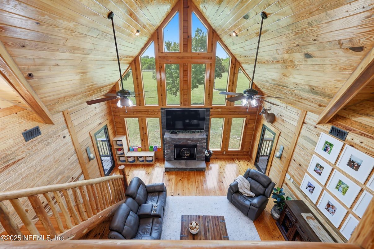 Fireplace, Interior, Living room, Wooden Ceilings, Wood Texture Flooring, Wooden Walls