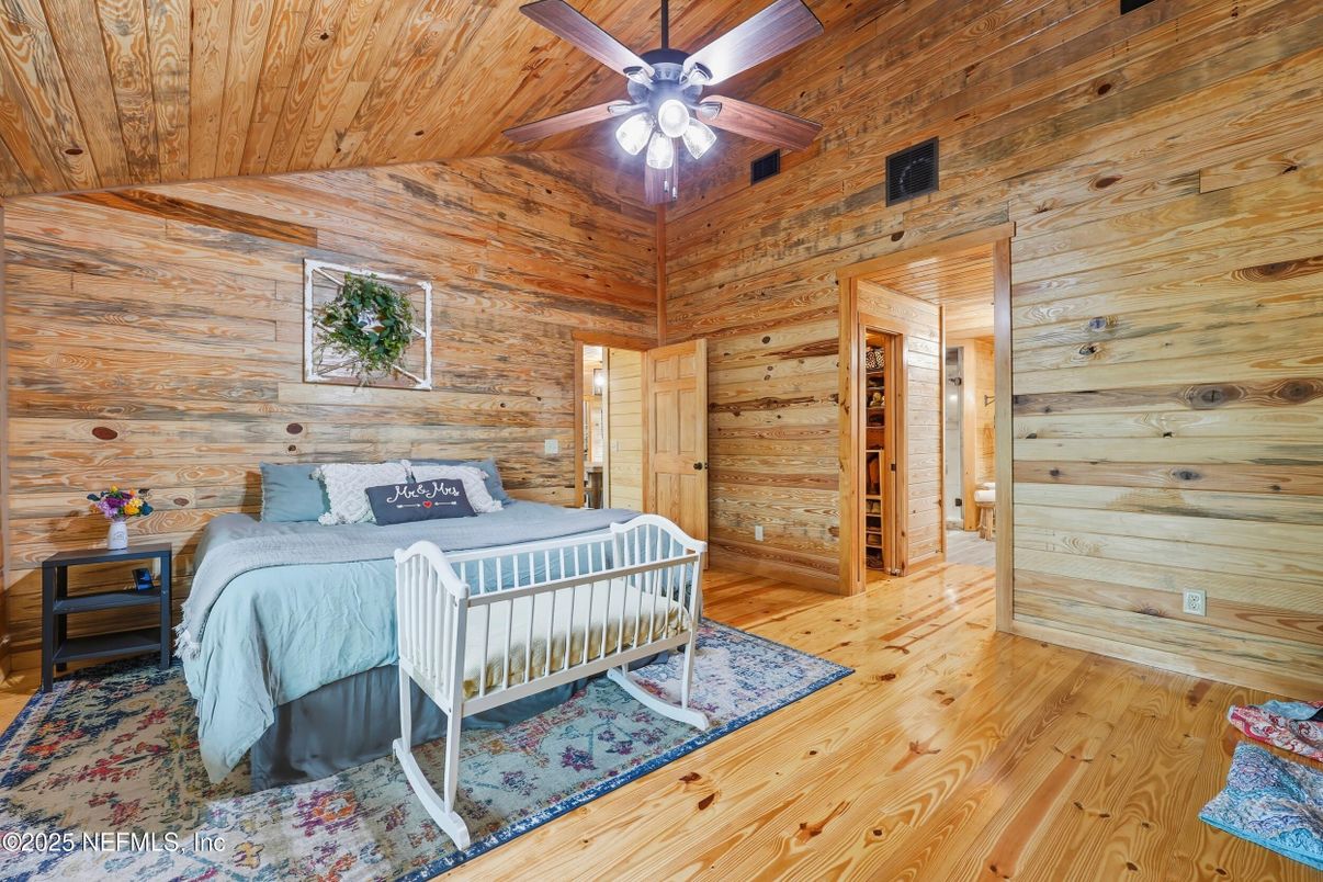 Bedroom, Interior, Wooden Ceilings, Wood Texture Flooring, Wooden Walls