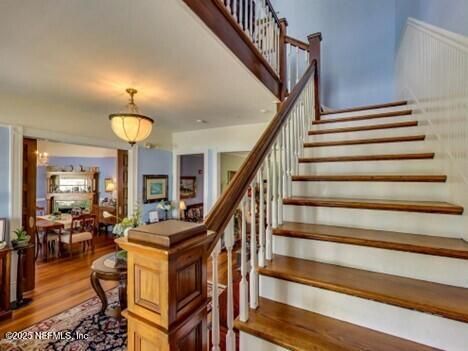 Chandelier, Dining room, Interior, Pendant Lights, Wood Texture Flooring